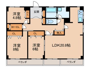 プロクシー貴船の物件間取画像